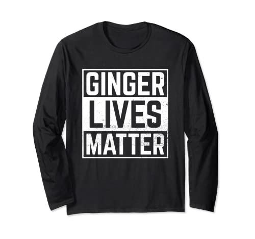 Ginger Lives Matter Funny Red Head Drinking St Patricks Day Long Sleeve T-Shirt