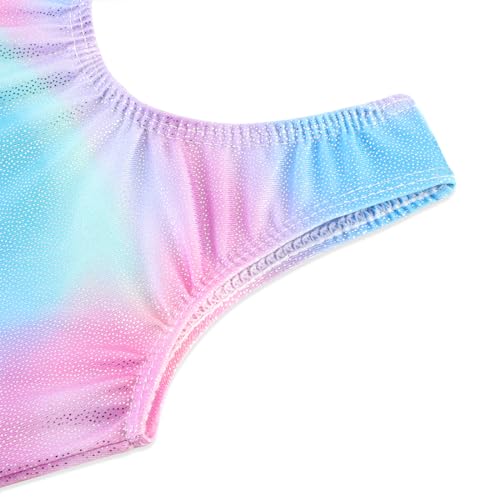 HOZIY Gymnastics Leotards for Girls Toddlers Kids Sleeveless Tumbling Outfits for Dance Print