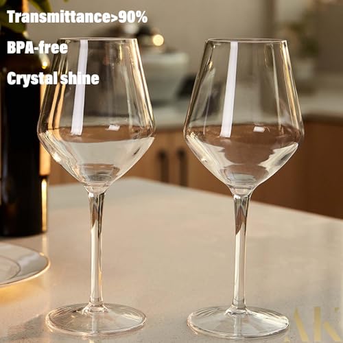 alouweekuky Floating Wine Glasses for Pool Set of 2, 420 ml, Tritan Wine Glasses, Plastic Glasses, Floating Swimming Pool - Image 4