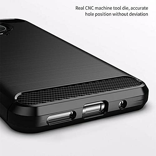 Image of NPRC Hybrid Ultra Slim Protective Case TPU Non-Slip Carbon Fiber Texture Shockproof Case Cover for Nokia G20 - Blue