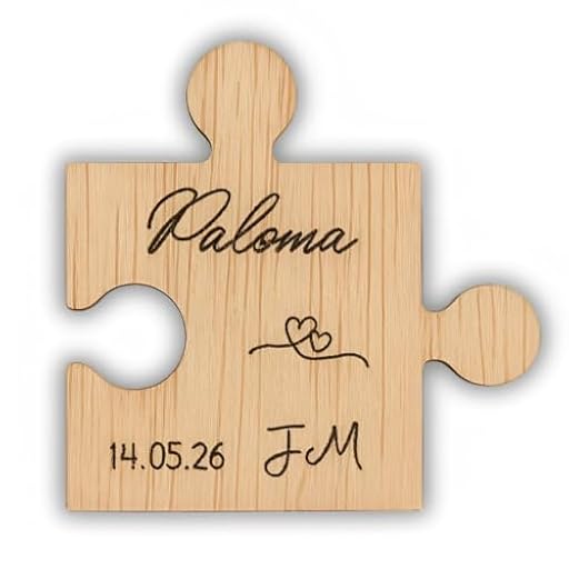 A&A Vita 5 Marcasitios de Madera Personalizados - Precio Ajustado por Cantidad - Con Imán – Nombres Grabados a Láser para Bodas, Comuniones, Bautizos – Recuerdos para Invitados (Ficha Puzle) | Ya disponible en tu tienda friki favorita! En mundofriki.es! A&A Vita 5 Marcasitios de Madera Personalizados - Precio Ajustado por Cantidad - Con Imán – Nombres Grabados a Láser para Bodas, Comuniones, Bautizos – Recuerdos para Invitados (Ficha Puzle) | Ya disponible en tu tienda friki favorita! En mundofriki.es!