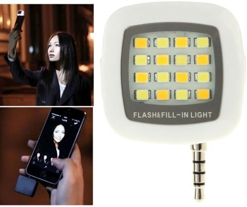 Imris - Universal Night Using Selfie Enhancing LED Flash Light for Iphone & Android Smartphones & Tablets & Digital Camera(white)