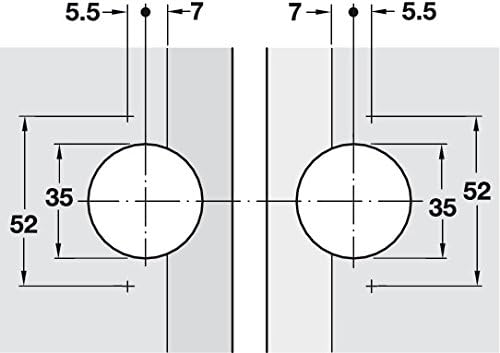 Miter Flap Cabinet Hinge GS 45/90 1.5mm (1/20'') Wide with 135° Opening Angle for Doors and Flaps