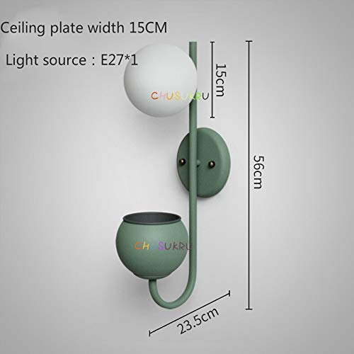 Aplique de pared nórdico amarillo ideal para iluminar y decorar tu dormitorio 6