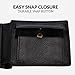 ZYLARIS Soft leather Wallet Men,Classic Bifold Wallet, RFID Blocking, 7 Card Slots, Multiple Compartments, It is equipped with 1 coin pocket. (Jet Black)