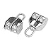 Aexit M25 304 Material Handling Stainless Steel Double Sheave Swiveling Head Lifting Crane Pulley Snatch Blocks Block 2pcs