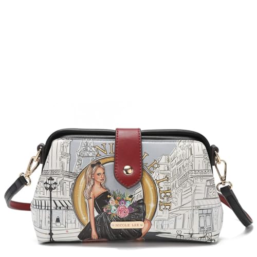 Bolsas, Luggage Nicole Lee Bolsa Cruzada Amaya estampada con broche SS23