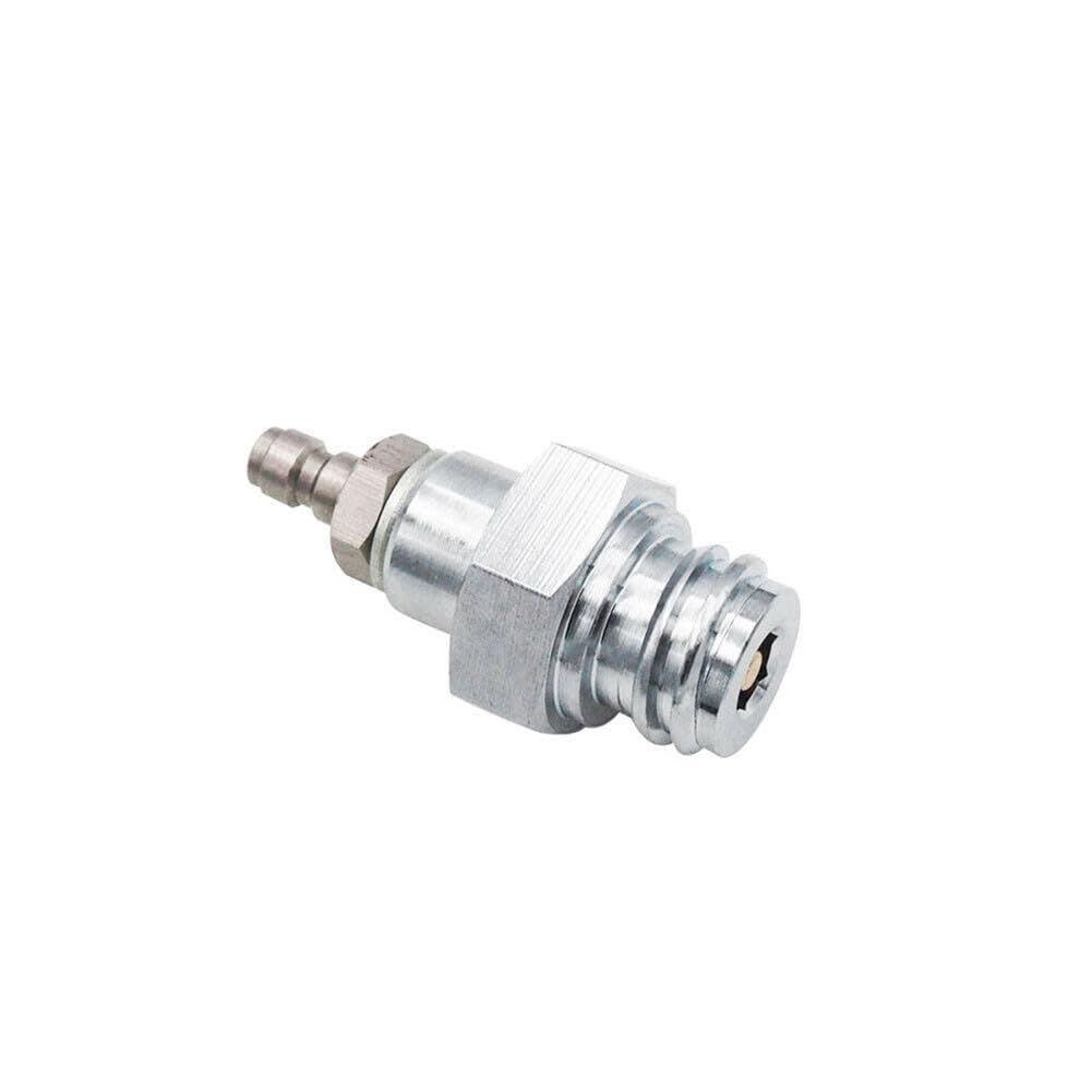 EasyByMall Adaptador de manguera de alta presión para carbonatadores de agua Blue Home, W21.8-14 a ACME, conexión cilíndrica de 90 cm, línea de transferencia de metal
