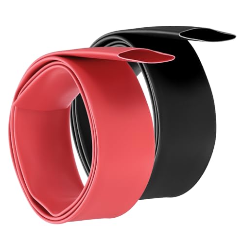 Image of sourcing map 1Set 30mm Heat Shrink Tubing Waterproof, 3:1 Dual Wall Marine Adhesive Lined Industrial Heat Shrink Tube Wiring Wrap 3ft 1 3/16 Inch, Black,Red-1m