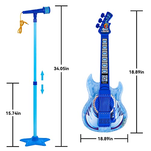 image for Milk Frog Guitar and Microphone Play Set for Boys New Upgrade,Karaoke 