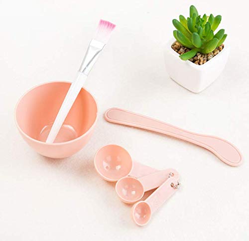 WOIWO DIY Beauty Mask Bowl Set Makeup Four-Piece Kit (pink) image 4