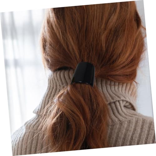 Queue de cheval et chignon avec élastiques cheveux manchettes élégants - 3