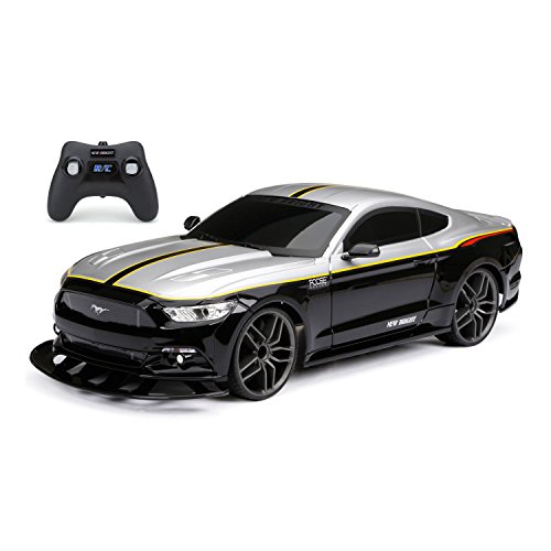 New Bright Foose Mustang RC Toy Car, Black/Grey