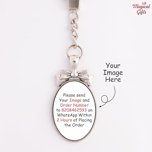 Image of magical gifts Customized Keychains, Unique Personalized Key RIngs and Charms with Your Photos /Name /Design for Bags /Bikes /Car and Gifting Purposes