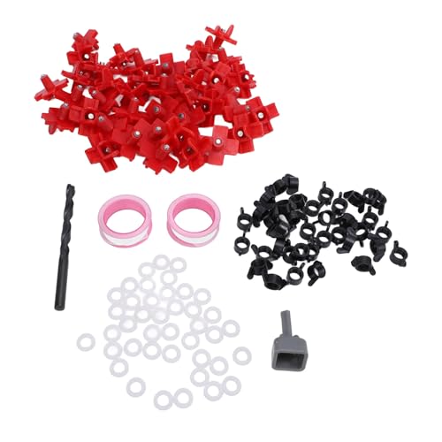 Miriam Song 40 Pack Horizontal Chicken Nipples Waterer, Automatic Poultry Nipple Waterer with Drill Bit for Bucket Feeders Chicken Coop
