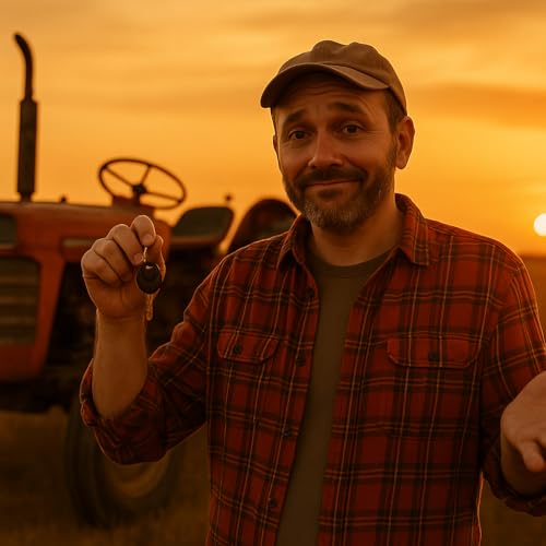 Vintage Traktor Schlüsselanhänger - Einzigartige Bauernhof Geschenke für Männer & Bauern - Ideale Bauerngeschenke für alle - Klassische Traktor Schlüsselanhänger, Bauernhof & Landwirtschaft Geschenke