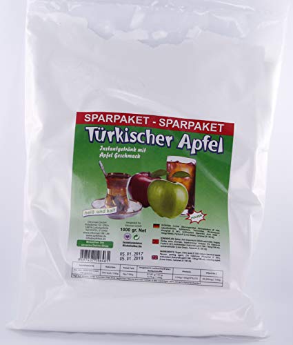 Ottoman Instant Teegetränk mit grünem Apfel 1000 g Beutel türkischer Apfeltee
