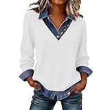 chemise en jean femme grande taille ✦ Taille et lavage:Veuillez vous référer au tableau des tailles fourni dans l'image ou la description du produit avant d'acheter. Se laver à l'eau froide; Ne pas blanchir.