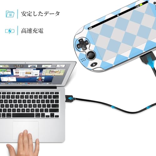 PSVITA 充電器 PSVITA(PCH-1000) 用 USB充電 充電ケーブル 1.2m データケーブルPlayStation Vita/PSVita 1000対応 電源アダプタ