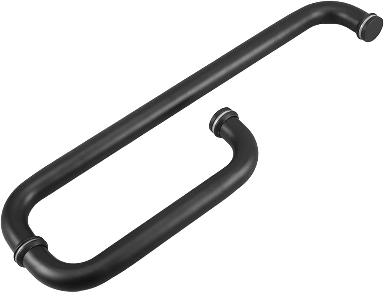 Poignée de porte de douche coulissante en verre de 225mm et 425mm