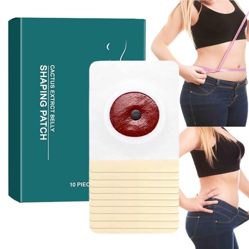 Parche para Ombligo, Parche Reductor Mujer, 10 Piezas Transpirable Antisudor para Pérdida de Peso Natural Hidratante Abdomen Unisex