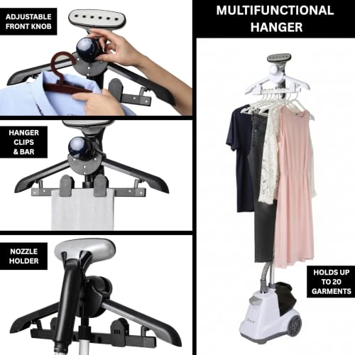 Image of SALAV Commercial Garment Steamer for Clothes, 3L Tank, 90+ mins Steam 1800W