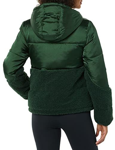 Amazon Essentials Women's Full-Zip Sherpa Fleece Hooded Puffer Jacket2