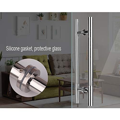 Poignée de porte push-pull design pour entrée en verre moderne - 6