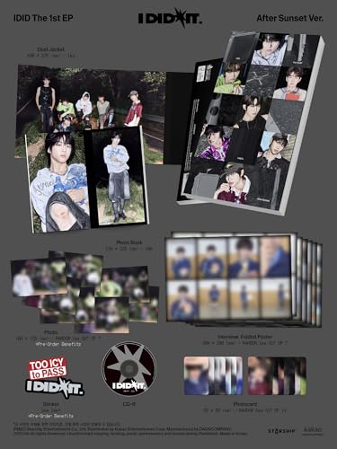 Mini álbum I did it IDID set de 4 versiones After Yesterday Camp disco K-Pop original 3