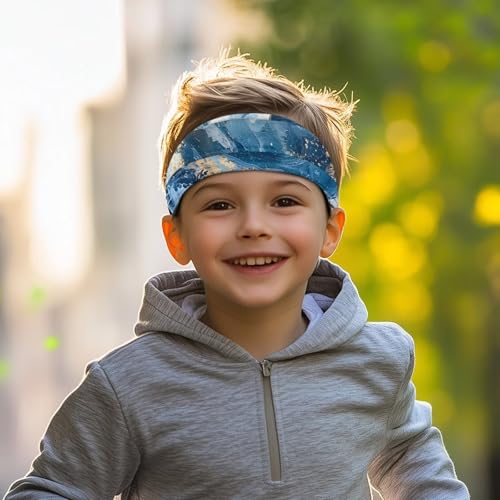 LedBack Kids Headbands Sports Sweatbands Breathable Sweat Absorbing Children's Hairband for Girls and Boys2