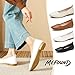 MEFOUND Women's Flats Shoes Ballet Flats Fashion Round Toe Comfortable Flats Dress Shoes Slip on Loafers for Women(White,US7)