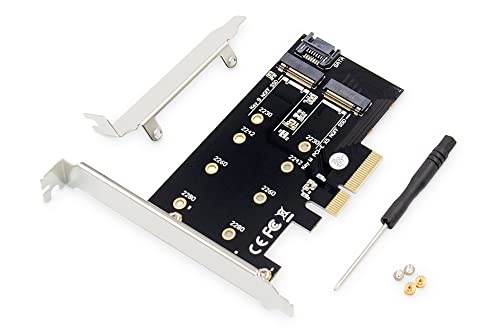 DIGITUS M.2 NGFF/NVMe SSD PCIexpress - Tarjeta de expansión (soporta Discos B, M y B + M, tamaño 80, 60, 42 y 30 mm) - imagen 4