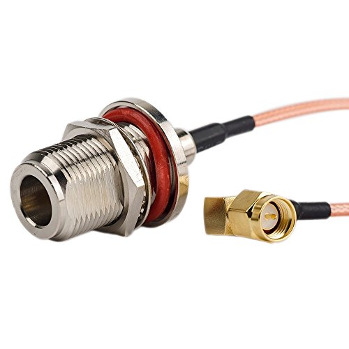 Câble coaxial RF SMA mâle angle droit vers N femelle 30 cm par Eagles Hublot