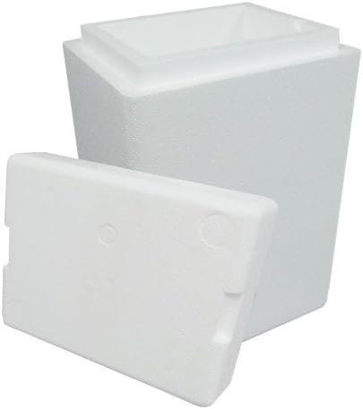 Air Sea Containers Insulated Styrofoam Cooler (8" x 6" x 9") - Great for Shipping or Storing Specimens, Produce and All Sorts of Perishables - Inner Dimensions: 8" x 6" x 9" Capacity: .25 Cubic Feet