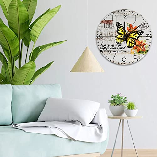 Horloge murale rustique en bois de qualité supérieure 38 cm - 5