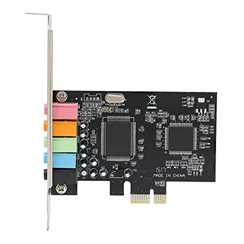 CMI8738 5.1 Audio Chip Surround Soundkarte, 6 Kanal Desktop Stereo Soundkarte, mit Treiber CD, für Heimkino / 3D Spiele, Unterstützt Windows 7 / Vista / XP 32/64 Bit Cover