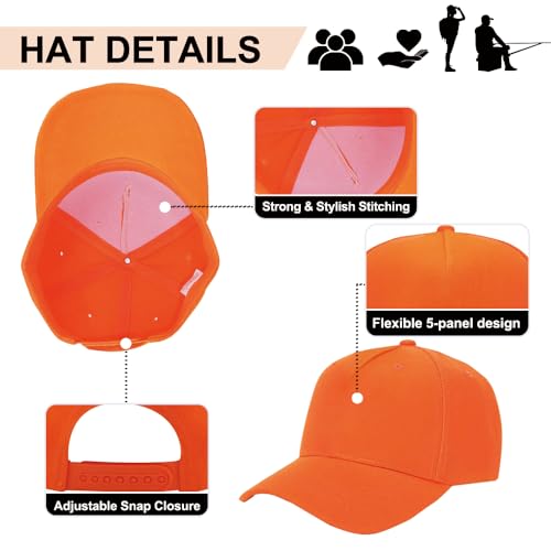 Image of 12 Pack Seamless Baseball Caps Wholesale Bulk - No Center Seam, DIY Friendly, Adjustable Breathable Lightweight for Men Women