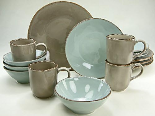 CreaTable, 14398, ORGANIC OSLO, Dinner Ware Set of 16 pieces