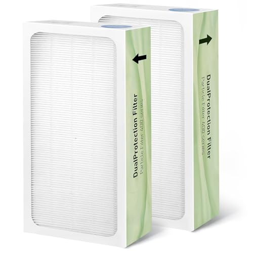 Image of Classic 400 Series Replacement Filter,Compatible with Blueair 400 Series Air Purifier,2-in-1 Pre-H13 Ture,Part # 480i, 402, 403, 405, 410,455EB, 450E Filter Replacement (2PACK)