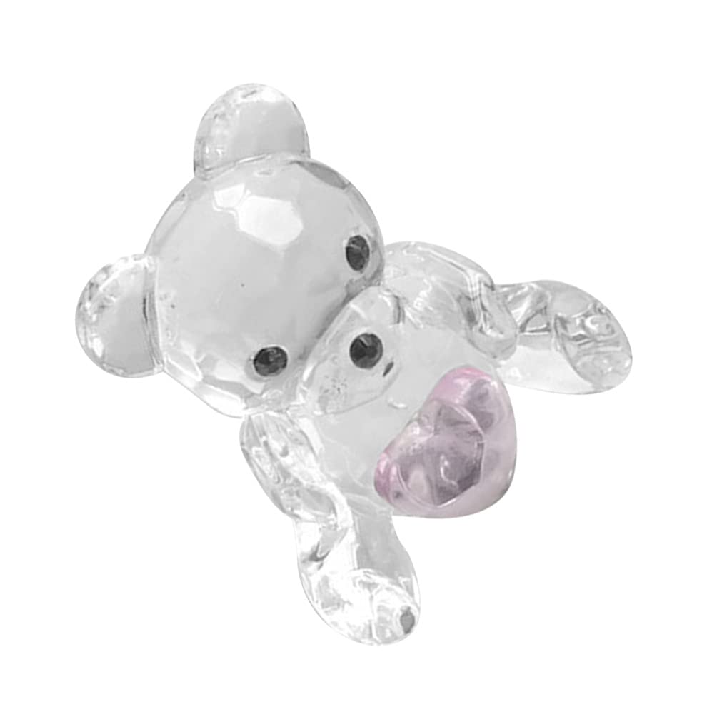 Figurine Ours En Cristal Toddmomy - Décoration Élégante Pour Bureau Ou Salon - Cadeau Créatif - 5x4x3,5 Cm