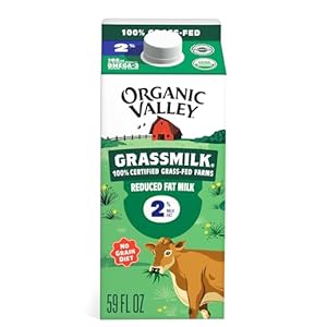 Organic Valley Grassmilk 100% Grass Fed 2% Reduced Fat Milk, Organic, 59 fl oz