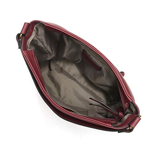 Nicole Miller Handbags Cindy Large Hobo in Bordeaux - Thumbnail 2