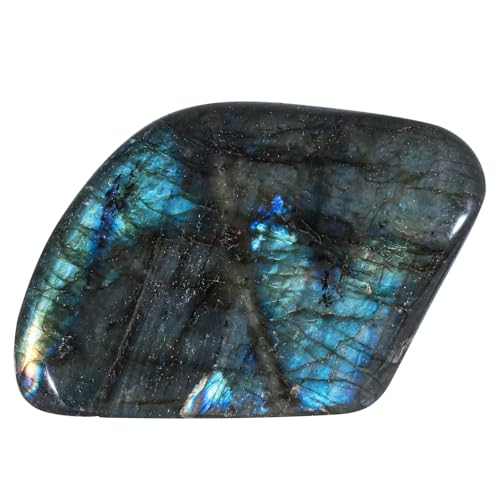 Labradorite naturelle 301-400g statue irrégulière décorative