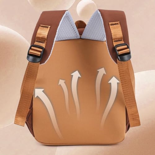 Sac d'école grande capacité style capybara mignon et léger - 8