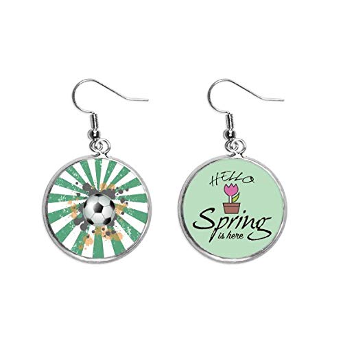 Pendientes de fútbol joyería colgante y accesorios de deportes para primavera