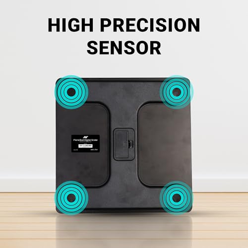 Image of ANT Flora Bud Digital Weighing Scale, Highly Accurate Digital Bathroom Body Scale, Precisely Measures Weight up to 180Kg LCD