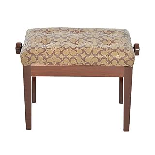 IBOWZ Banquette Piano Banc,Tabouret Piano Tabouret de Piano Réglable en Hauteur Banc de Clavier pour Une Personne avec Coussin Rembourré Doux, Motif Marron Vintage Rétro Classique - Les Beatles, Paul McCartney, John Lennon, RIngo Starr, George Harrison
