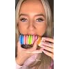 French Macaron Bites Cookies Gift Box | Cake Batter Flavor | Gourmet Assortment | 12 Count Bakery Dessert Sampler | Fresh, Sweet, and Ready to Eat