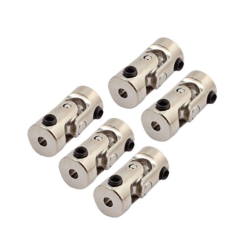 Aexit 2.3mm to Electrical equipment 2.3mm Inner Dia Rotatable Universal Metal U Joint Coupler 5pcs