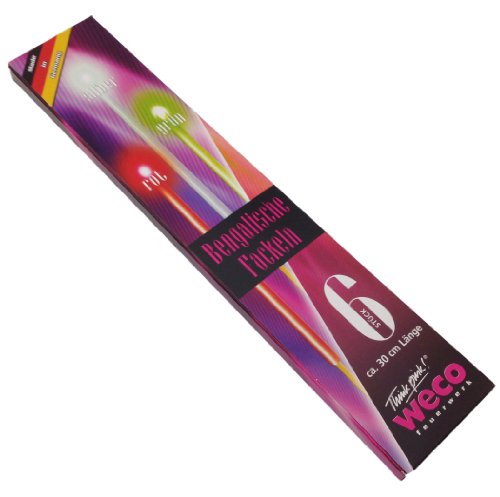 Preisvergleich Produktbild WECO Bengalische Fackeln 30 cm 6 Stk Pro Packung, Kat.F1